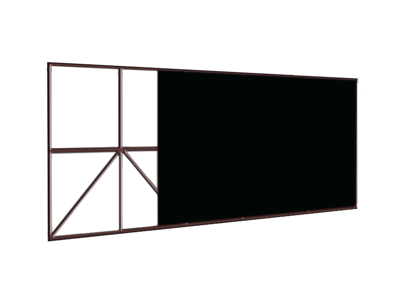 Въездные ворота Doorhan 4500x2100 с полотном черного цвета